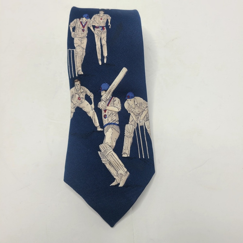 Vtg 90s Polo Ralph Lauren Silk Men's Necktie Tie Cricket USA Preppy
